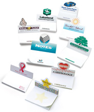 Custom shaped sticky notes